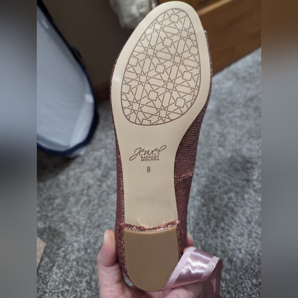 Jewel Badgley Mischka Lorde sequin flat - Picture 4 of 5